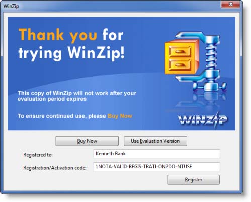 free winzip activation code download